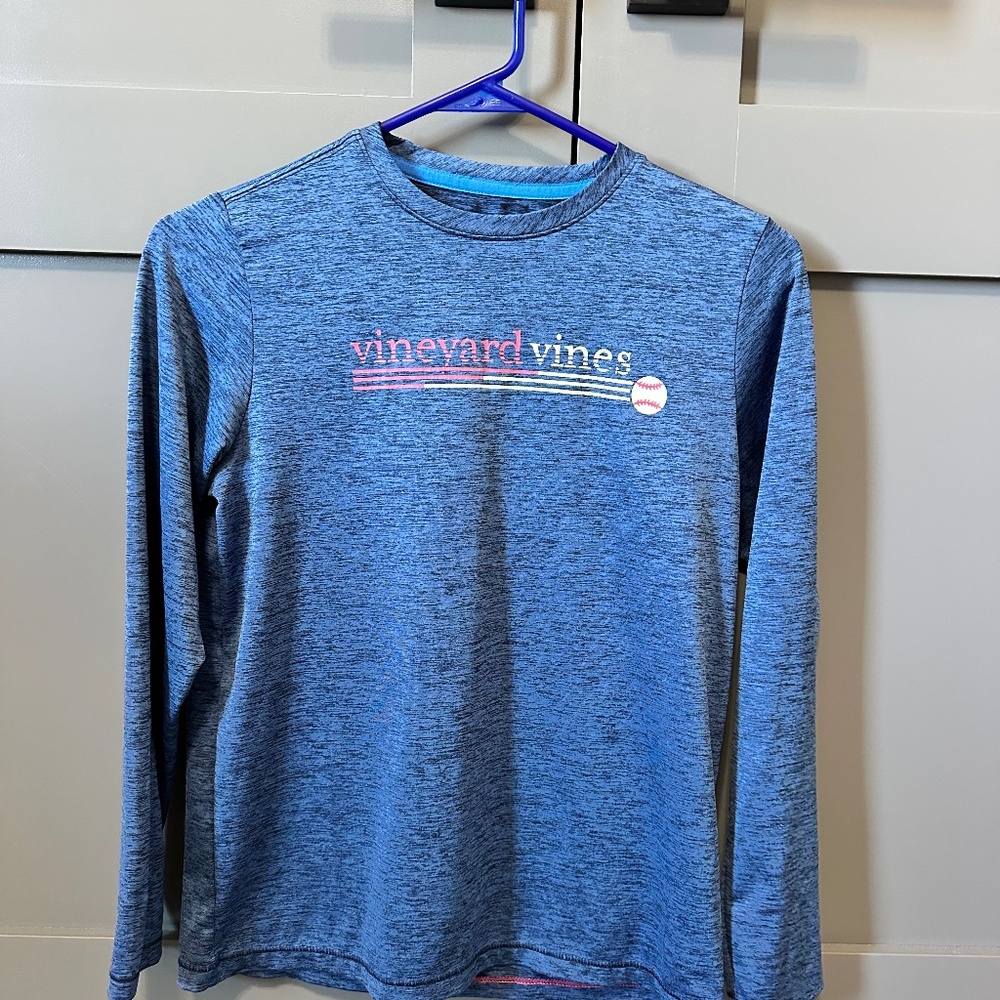 Boys Medium Athletic Long-Sleeve Baseball Shirt - Vineyard Vines